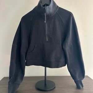Black Half-Zip Sweatshirt
